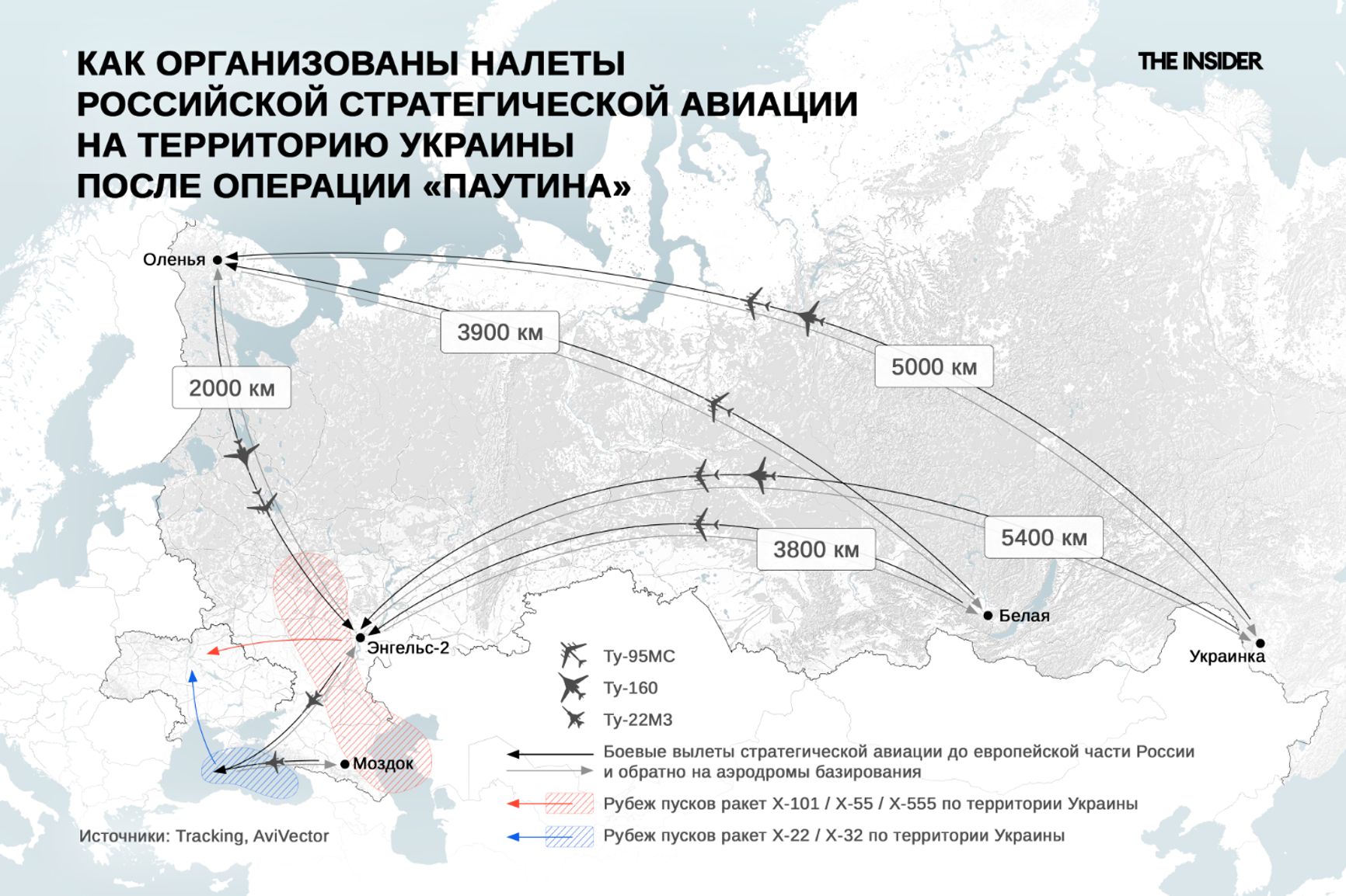 Как организованы налеты российской стратегической авиации на территорию Украины после операции «Паутина»
