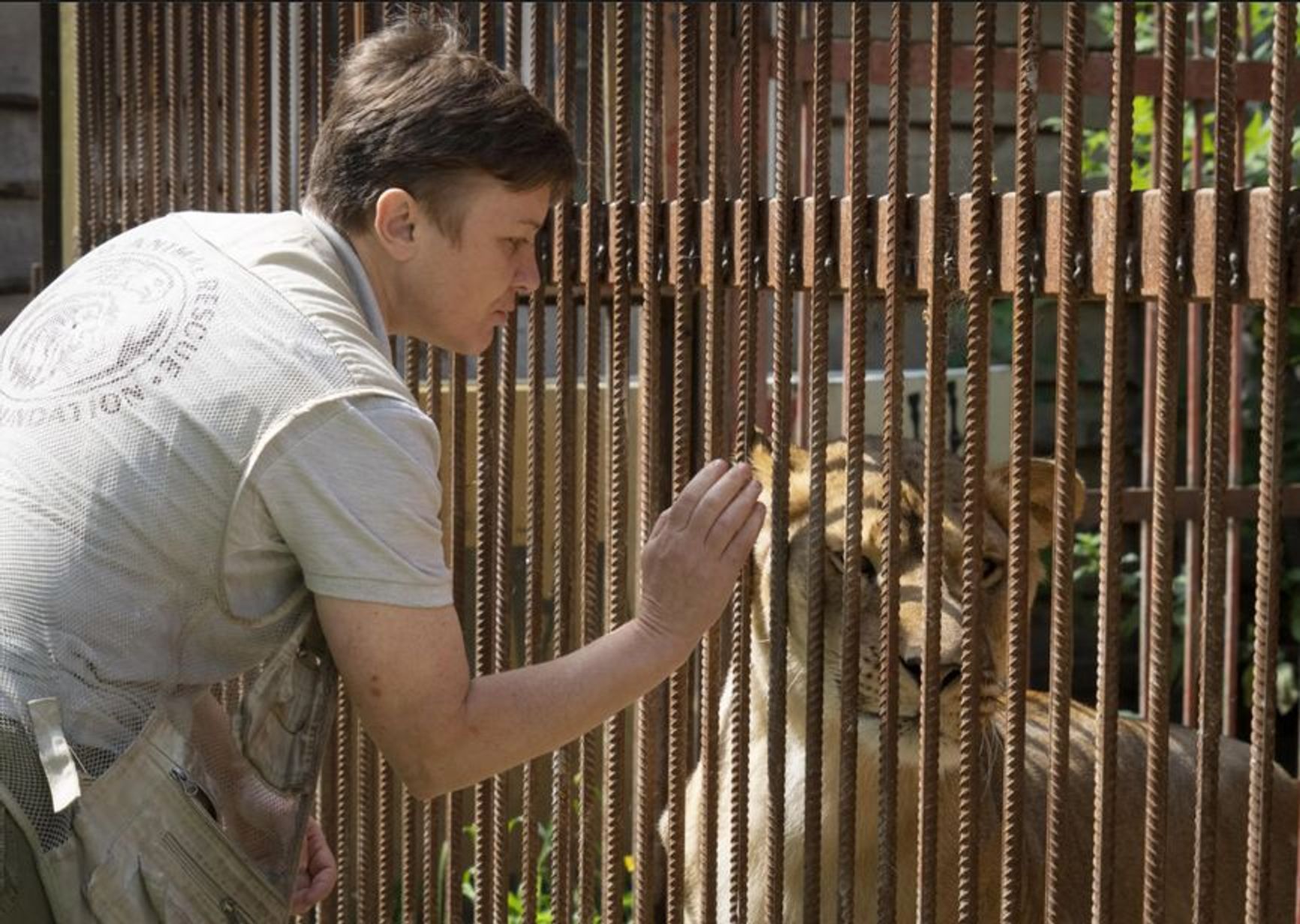 Natalia Popova at the Wildlife Rescue Center